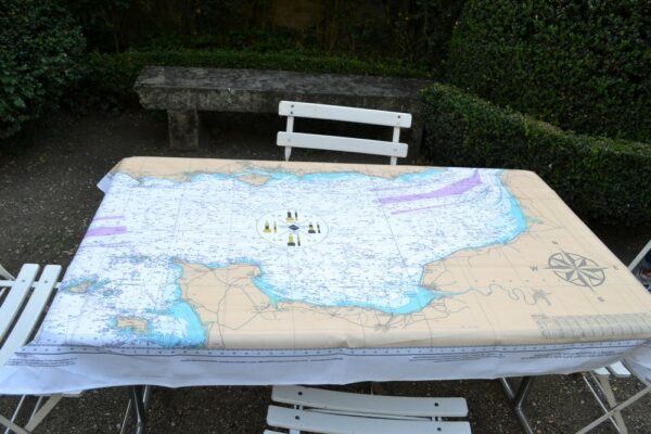 Nappe enduite Manche (150×110) , Channel tablecloth