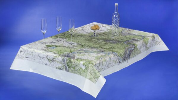 Carte IGN tissu enduit Forêt de Fontainebleau (150×110)