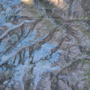 Carte IGN tissu enduit Mont Blanc (150×110)